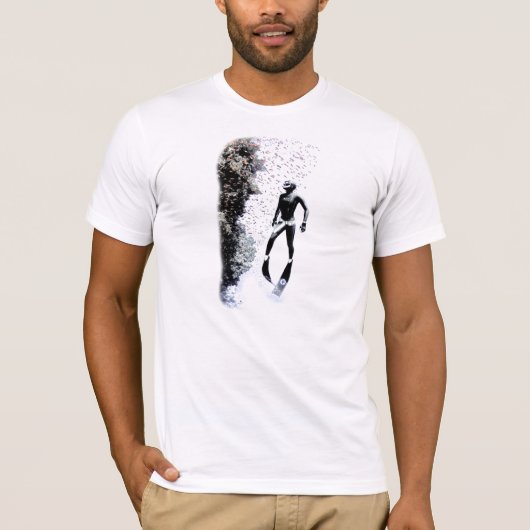 Freediver Riff - angepasst. Bio (Männer) T-Shirt (Vorderseite)