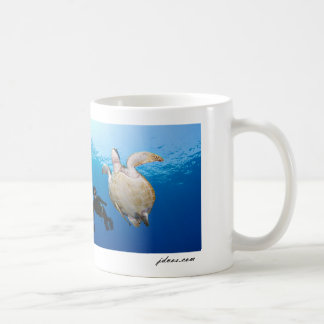 Freediver und Suppenschildkröte Kaffeetasse