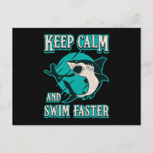 Freediving Behielt Ruhe und Schnelligkeit Freedive Postkarte