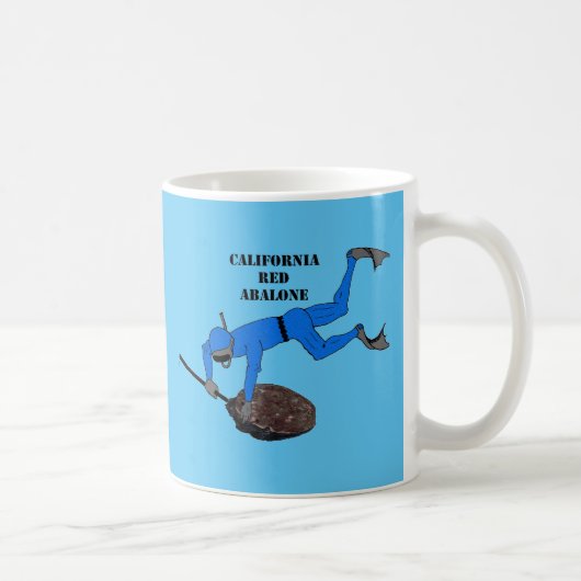 Freediving California Trophy Abalone Diver URM Kaffeetasse (Rechts)