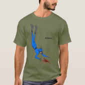 Freediving Diver Beobachtung eines Spiny Hummers T-Shirt (Vorderseite)