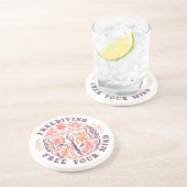 Freediving Free Your Mind Ocean Meditation Diver Getränkeuntersetzer (Seite)