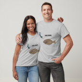 Freediving Spearfish Diver und ein großer Halibut T-Shirt (Unisex)