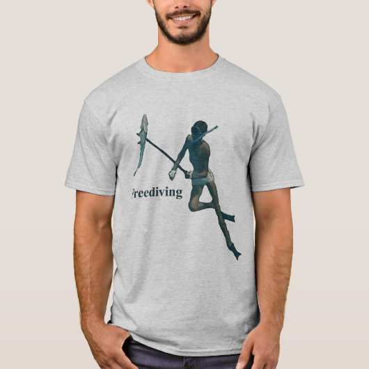Freediving Spearfishing Unterwassertaucher T-Shirt (Vorderseite)
