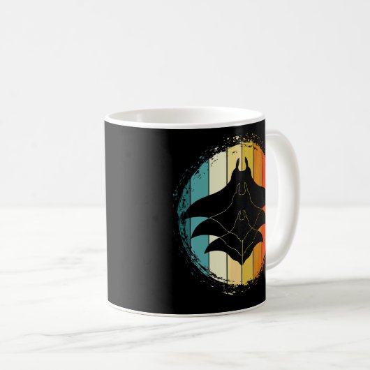 Freediving Stingray Manta Animal Ocean Manta Ray Kaffeetasse (VorderseiteRechts)