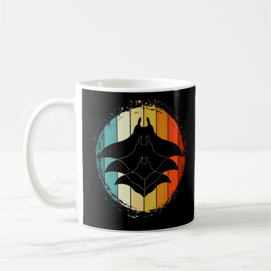 Freediving Stingray Manta Animal Ocean Manta Ray Kaffeetasse (Links)
