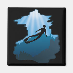 Freediving - Unterwasserfreies Tauchen Magnet