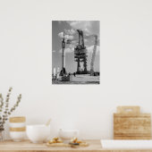 Freedom 7 (Mercury Redstone 3) Startvorbereitungen Poster (Küche)