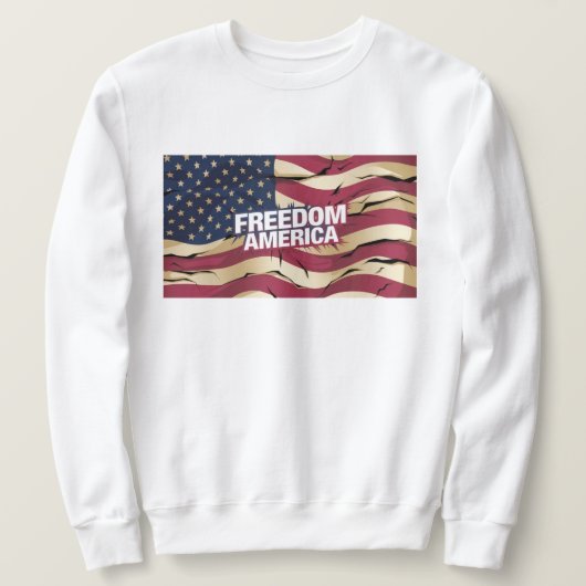 FREEDOM AMERICA Männerpult Sweatshirt (Design vorne)