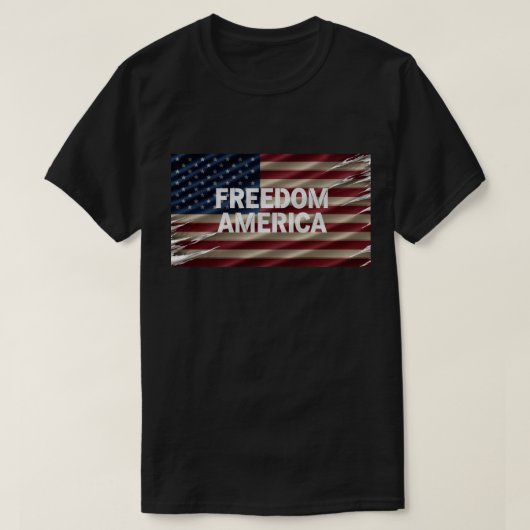 FREEDOM AMERICA Männertrikot T-Shirt (Design vorne)
