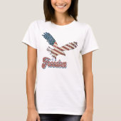 Freedom American Eagle 4. Juli Red White Blue T-Shirt (Vorderseite)