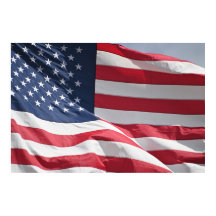 Freedom American Fahne wackelt in der Brise