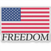 Freedom American Flag Car Window Decal Aufkleber (Vorderseite)