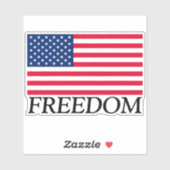 Freedom American Flag Car Window Decal Aufkleber (Blatt)