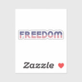 Freedom American Flag for Patriotic & Liberty Gift Aufkleber (Blatt)