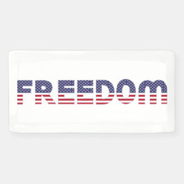 Freedom American Flag for Patriotic & Liberty Gift Banner