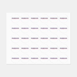 Freedom American Flag for Patriotic & Liberty Gift Etiketten