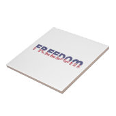 Freedom American Flag for Patriotic & Liberty Gift Fliese (Seite)