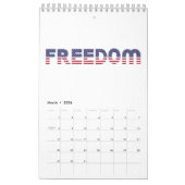 Freedom American Flag for Patriotic & Liberty Gift Kalender (Mär 2026)