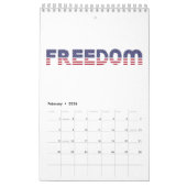 Freedom American Flag for Patriotic & Liberty Gift Kalender (Feb 2026)