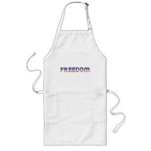 Freedom American Flag for Patriotic & Liberty Gift Lange Schürze