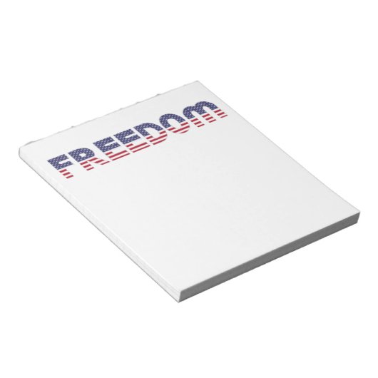 Freedom American Flag for Patriotic & Liberty Gift Notizblock (angewinkelt)