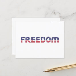Freedom American Flag for Patriotic & Liberty Gift Postkarte