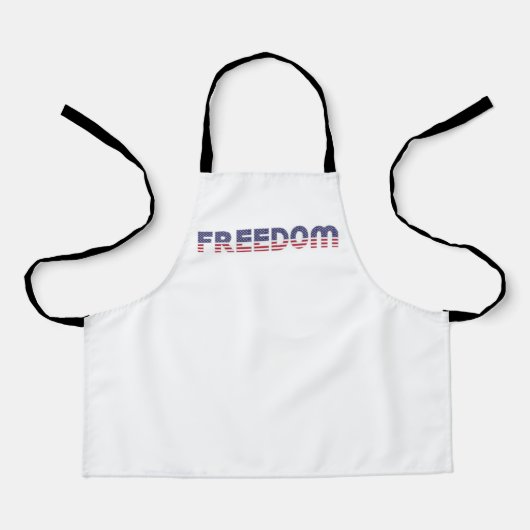 Freedom American Flag for Patriotic & Liberty Gift Schürze (Vorderseite)