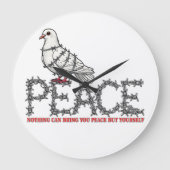 Freedom and peace große wanduhr (Vorderseite)