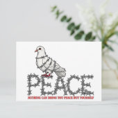 Freedom and peace RSVP karte (Stehend Vorderseite)