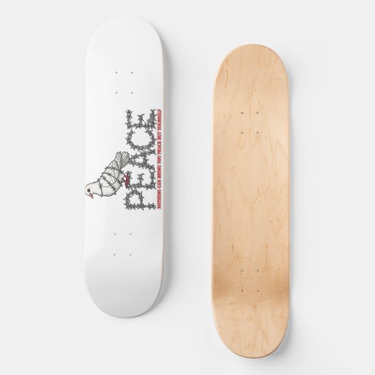 Freedom and peace skateboard (Vorderseite)