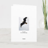 "Freedom" Bald Adler Danke Karte (Rückseite)