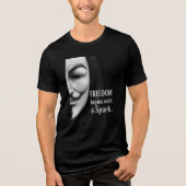 Freedom Begins With a Spark Tri-Blend Shirt (Vorderseite)