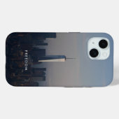 Freedom Big City Landscape Motivierend Case-Mate iPhone Hülle (Rückseite (Horizontal))