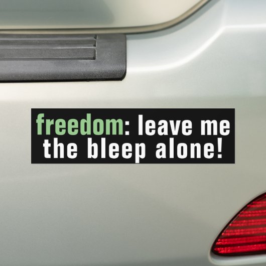 Freedom Bleep (dunkel) Autoaufkleber (Auf Auto)
