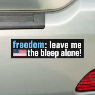 Freedom Bleep (v.2-Flag dunkel) Autoaufkleber