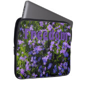 Freedom Blue Squill Spring Blumen Laptopschutzhülle (Vorne Rechts)