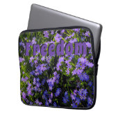 Freedom Blue Squill Spring Blumen Laptopschutzhülle (Vorderseite Links)