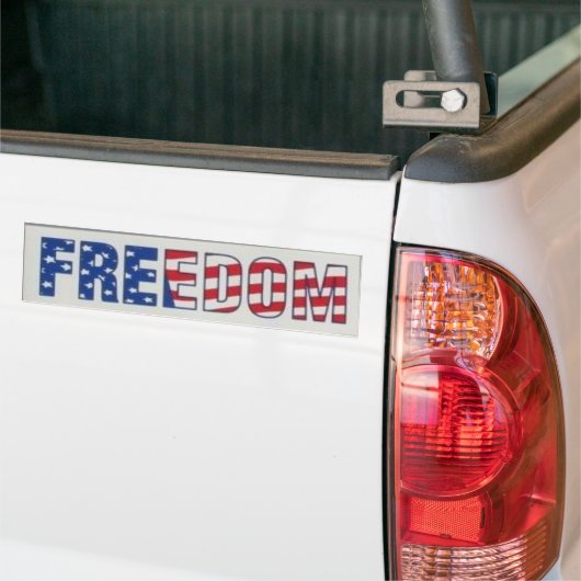Freedom_Bumper Autoaufkleber (Auf Lkw)