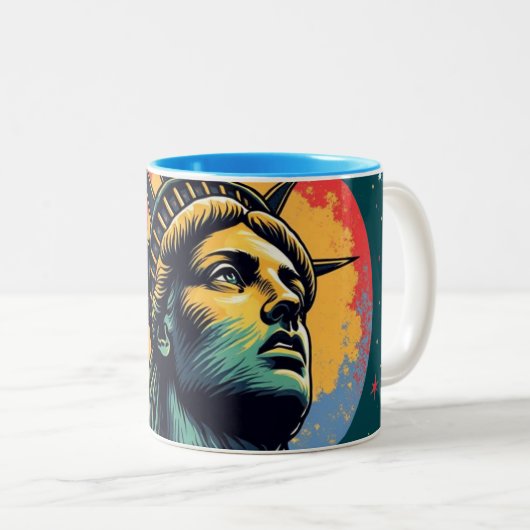 Freedom Call Sounds Zwei-Tone-Tasse Zweifarbige Tasse (VorderseiteRechts)