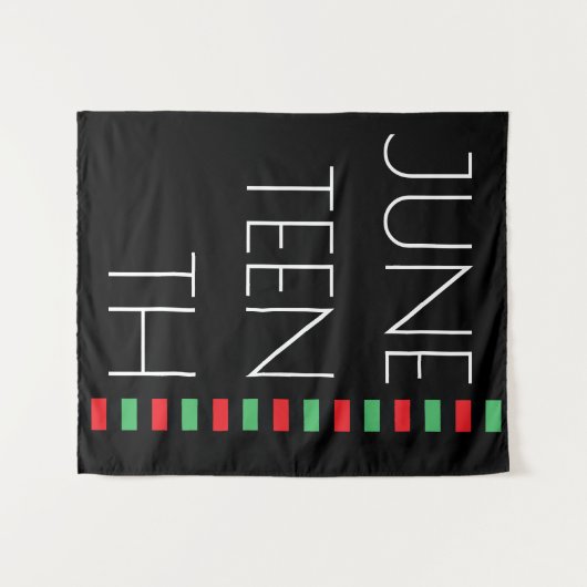 Freedom Celebration Juneteenth Wandteppich (Vorderseite (Horizontal))