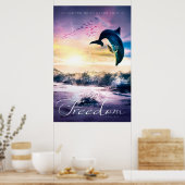 FREEDOM - Christliches Kunstposter mit Inspiration Poster (Küche)