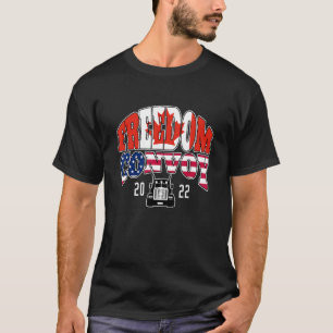 Freedom Convoy 2022 Kanada Flag USA Flagge T-Shirt