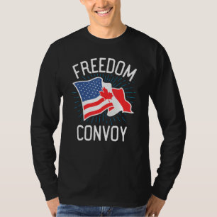 Freedom Convoy 2022 Truckers USA Amerika Kanada Fl T-Shirt