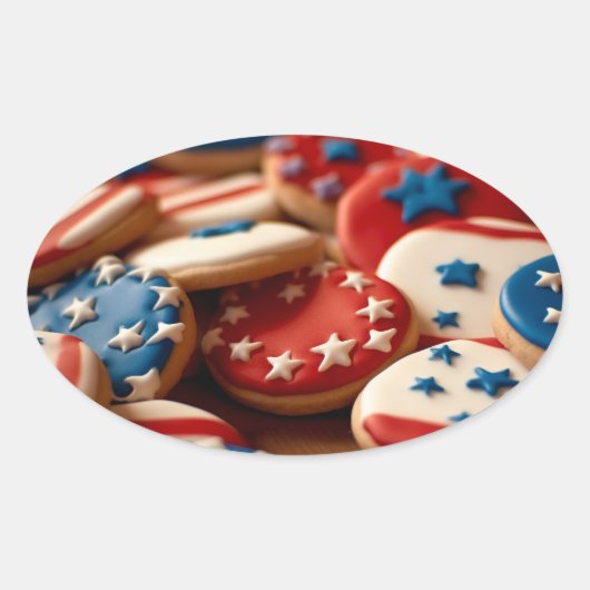 Freedom Cookies Ovaler Aufkleber (Vorderseite)