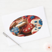 Freedom Cookies Ovaler Aufkleber (Umschlag)