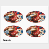 Freedom Cookies Ovaler Aufkleber (Blatt)