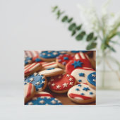 Freedom Cookies Postkarte (Stehend Vorderseite)
