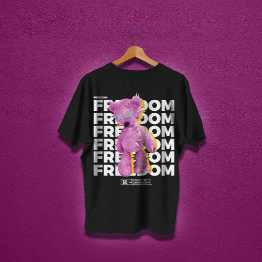FREEDOM coole städtische Straßenbekleidung T-Shirt