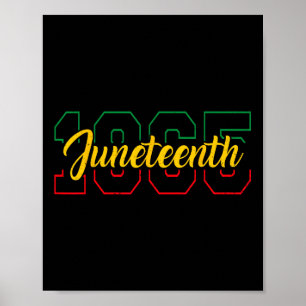 Freedom Day 19. Juni 1865 Afroamerikanischer Junet Poster